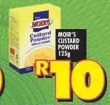 Shoprite MOIR'S CUSTARD POWDER 125g offer