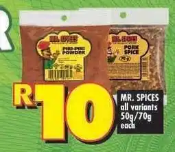Shoprite MR. SPICES all variants offer