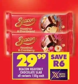 Shoprite Beacon Heavenly Chocolate Slab offer