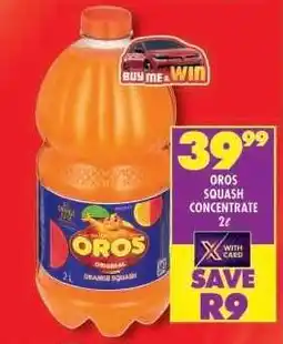 Shoprite OROS SQUASH CONCENTRATE 2ℓ offer
