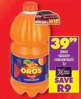 Shoprite OROS SQUASH CONCENTRATE 2ℓ offer