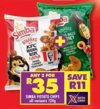 Shoprite SIMBA POTATO CHIPS offer