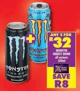 Shoprite MONSTER ENERGY DRINK offer