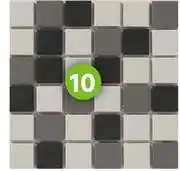 Leroy Merlin Mosaic Tile Porcelain Hilton L30cm x W30cm (Per Sheet) 81456056 offer