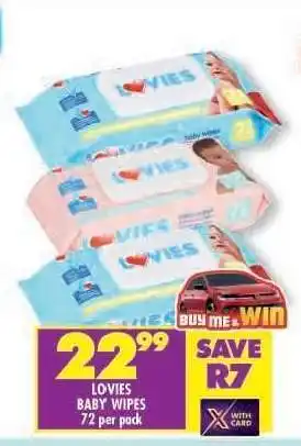 Shoprite LOVIES BABY WIPES offer