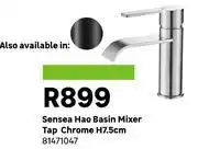 Leroy Merlin Sensea Hao Basin Mixer Tap Chrome H7.5cm 81471047 offer
