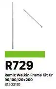 Leroy Merlin Remix Walk In Frame Kit Cr 90,100,120 x 200 81503110 offer