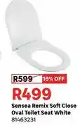 Leroy Merlin Sensea Remix Soft Close Oval Toilet Seat White 81463231 offer