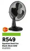 Leroy Merlin Equation Desk Fan Black 30cm 40W 81491053 offer