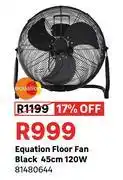 Leroy Merlin Equation Floor Fan Black 45cm 120W 81480644 offer