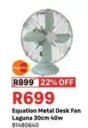 Leroy Merlin Equation Metal Desk Fan Laguna 30cm 40W 81480640 offer