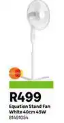 Leroy Merlin Equation Stand Fan White 40cm 45W 81491054 offer