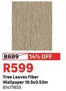 Leroy Merlin Tree Leaves Fiber Wallpaper 10.5 X 0.53m 81477855 offer