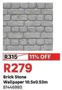 Leroy Merlin Brick Stone Wallpaper 10.5 X 053m 81446980 offer