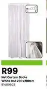 Leroy Merlin Net Curtain Doble White Rod 200 X 280cm 81489602 offer