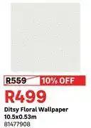 Leroy Merlin Ditsy Floral Wallpaper 10.5 X 0.53m 81477908 offer