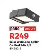 Leroy Merlin Solar Wall Lamp 500Lm Cw Dusk & Pir Ip5 81498219 offer