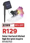 Leroy Merlin Solar Garland 20xled Rgb 5m Ip44 Inspire offer