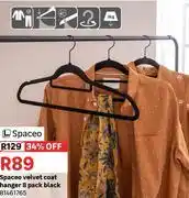 Leroy Merlin Spaceo Velvet Coat Hangers 8 Pack 81461765 offer