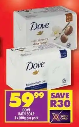 Shoprite Dove Bath Soap offer