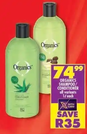 Shoprite Organics Shampoo Conditioner offer