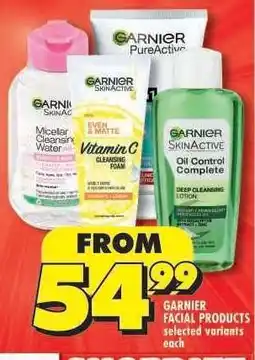Shoprite Garnier Facial Products offer