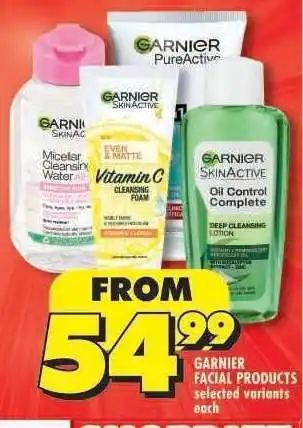 Shoprite Garnier Facial Products offer