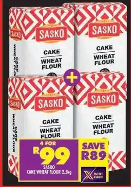 Shoprite Sasko Cake Wheat Flour 2.5kg offer