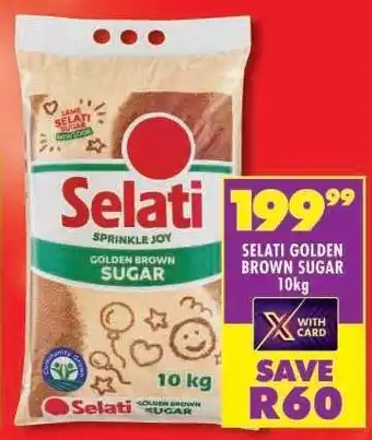 Shoprite SELATI GOLDEN BROWN SUGAR 10kg offer