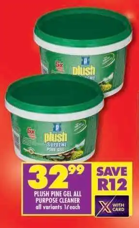 Shoprite PLUSH PINE GEL ALL PURPOSE CLEANER offer