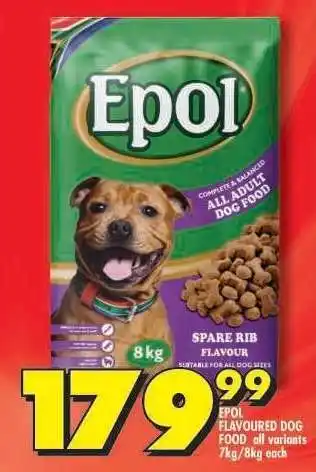 Shoprite EPOL FLAVOURED DOG FOOD offer