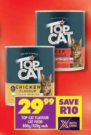 Shoprite TOP CAT FLAVOUR CAT FOOD offer