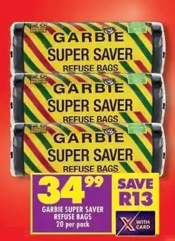 Shoprite Garbie Super Saver Refuse Bags offer