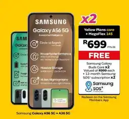 MTN Samsung Galaxy A56 5G + A36 5G offer