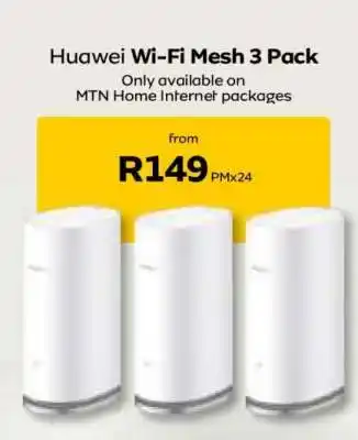 MTN Huawei Wi-Fi Mesh 3 Pack offer