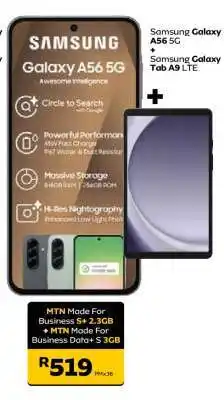 MTN Samsung Galaxy A56 5G + Samsung Galaxy Tab A9 LTE offer