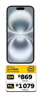 MTN iPhone 16 (128GB) 5G Enabled offer