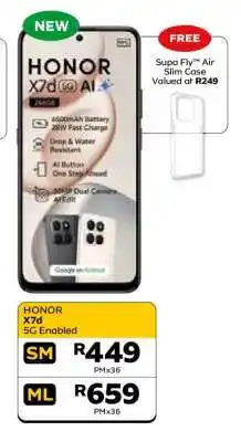 MTN HONOR X7d 5G Enabled offer