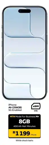 MTN iPhone Air (256GB) offer