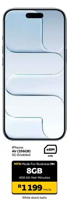 MTN iPhone Air (256GB) offer