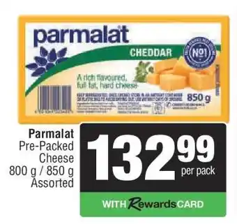 Spar Parmalat Pre-Packed Cheese offer