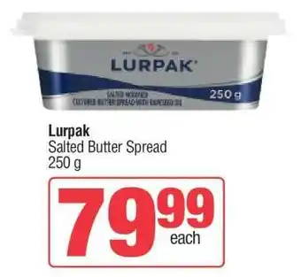 Spar Lurpak Salted Butter Spread offer