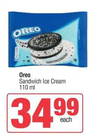 Spar Oreo Sandwich Ice Cream offer