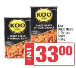 Spar Koo Baked Beans in Tomato Sauce offer