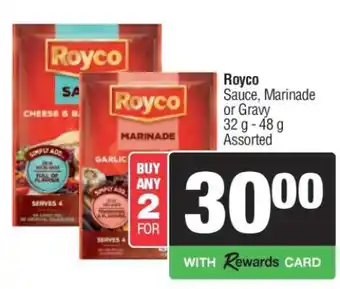 Spar Royco Sauce, Marinade or Gravy offer