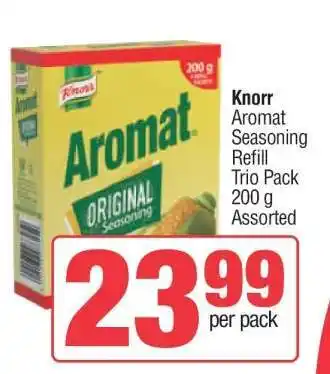 Spar Knorr Aromat Seasoning Refill Trio Pack offer