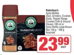 Spar Robertson's Spice Bottles offer