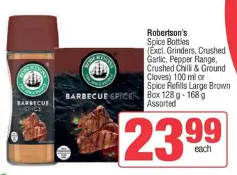 Spar Robertson's Spice Bottles offer