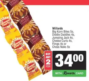 Spar Willards Snacks offer