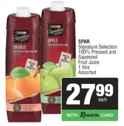 Spar SPAR Signature Selection 100% Pressed and Squeezed Fruit Juice offer